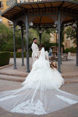 Bridal alterations by Oanh, alterations manager LOOK at that bustle 3