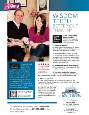 Dr. Calat and his patient Ariella, featured in Seventeen Magazine