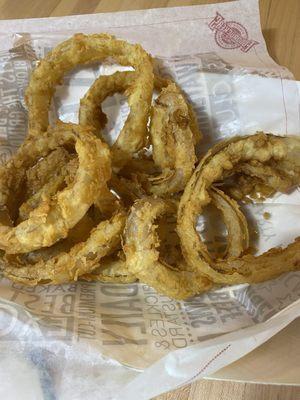 Limp & greasy onion rings