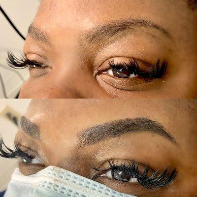 Bold brows for the bold woman! We followed her natural arch and voila!