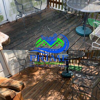 Wood Deck Cleaning