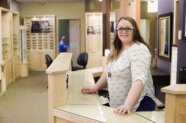 Cassandra is the optician with all the answers for your eye wear.