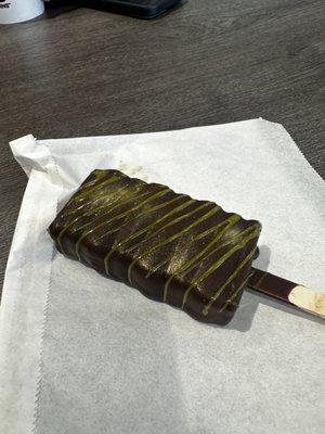 Dubai chocolate ice cream bar.