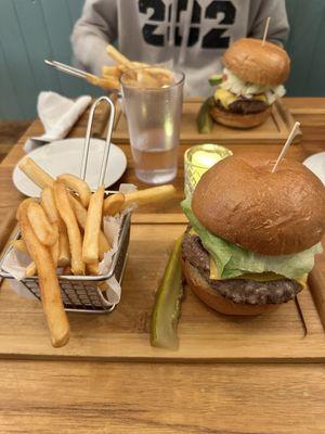 Burger and French Fries