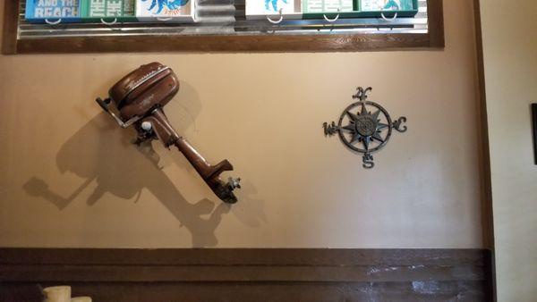 Themed decor at Driftwood's Seafood & Steak.