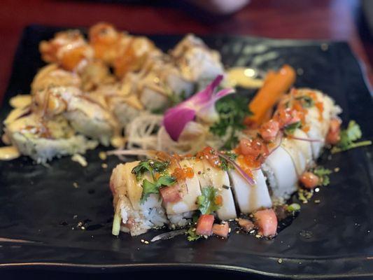 Ono Roll and Popcorn Lobster Roll