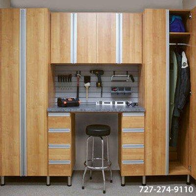 We work on all types of organization systems, from custom closets to garage storage cabinets with a fully-customizable design!