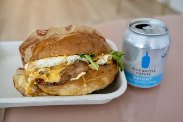 Delivery - Breakfast Sandwich + Bacon, Blue Bottle