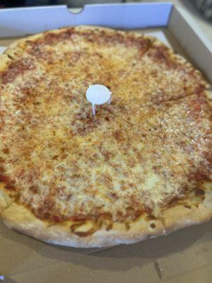 Large cheese pizza $22.00