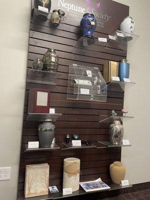 2/14/23 samples of urns and keepsakes