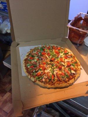 Veggie paneer pizza