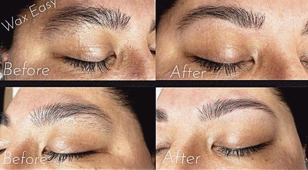 Before and After Eye Brie Waxing