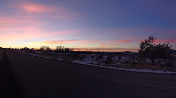 Just down the road from Crimson hills motel on old highway 91 heading south. Very scenic and quiet.