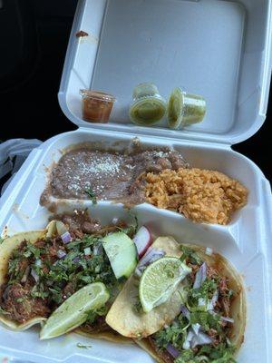 Taco Plate EVERYTHING WAS FIRE