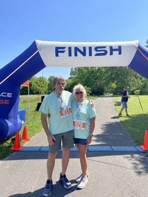 1st 5K ever at age 59! And I placed