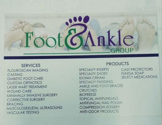 Here are just a few of our services and products. Come on in to meet our friendly, knowledgeable staff and amazing doctors.