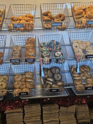 Assortment of bagels