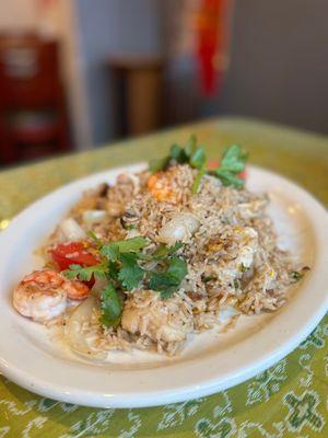 Seafood fried rice