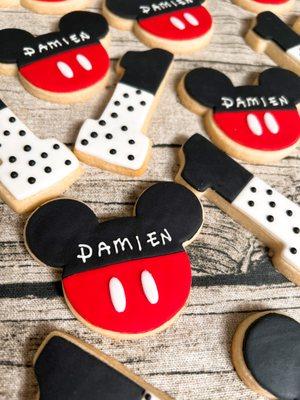 Mickey Mouse birthday cookies