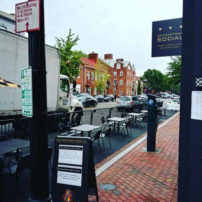 Expanded M Street seating is now open!