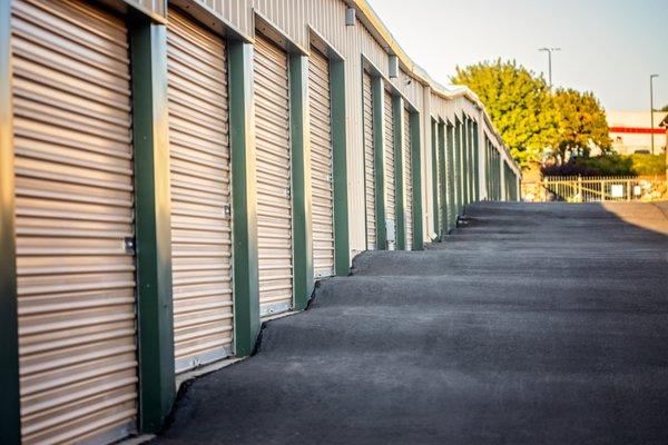 A variety of drive-up storage units whether you're in need of a garage sized space or a second closet.