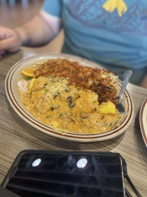 Cajun Shrimp Omelet