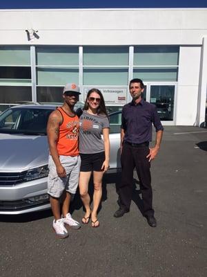 Brandon hooked us up with a new Passat at Niello VW on Arden!