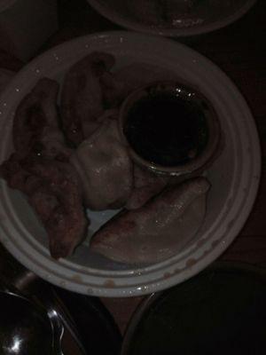 Fried dumplings. Sorry for dark photo.