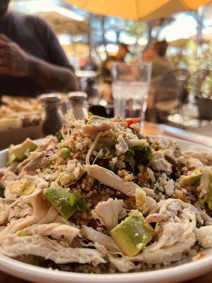 Kale and Quinoa Salad add chicken & avocado