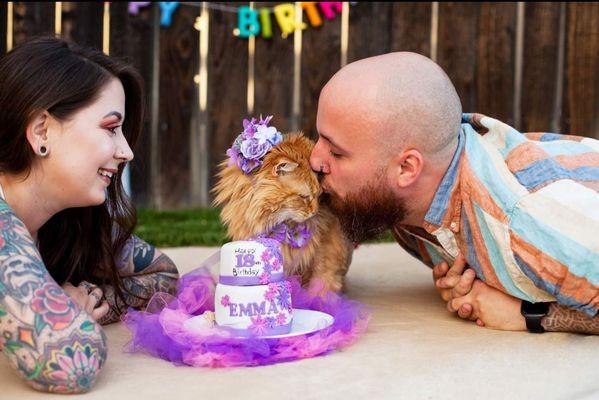 She was our baby. Yes we had professional birthday photos taken (more than once). She was so special to us.