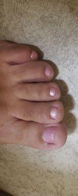 My toes fault for being short - why I still have toe nail unpainted