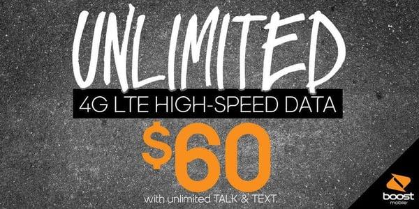 Get the most for your money. Unlimited 4G LTE Data, plus unlimited talk & text for $60/mo
 #BoostMobile #Chambersburg