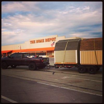 They do shed moving for Home Depot and lowes.