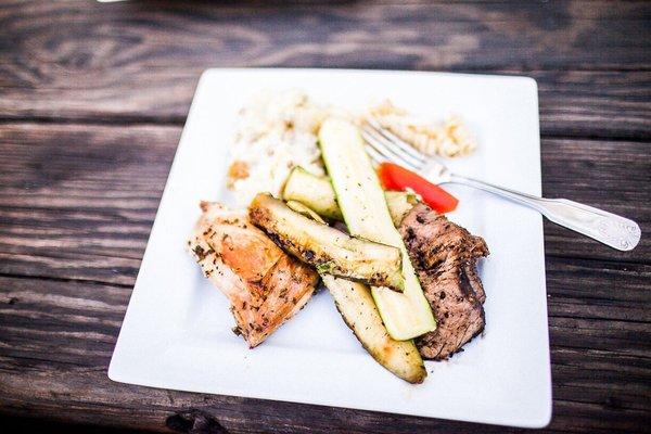 Argentinian themed menu was served family style