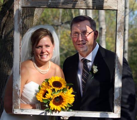 Colleen and Keith in the "Photo Booth."