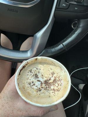 Pumpkin brownie latte