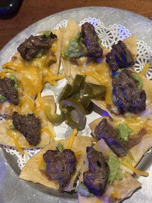 Tenderloin tips panchos