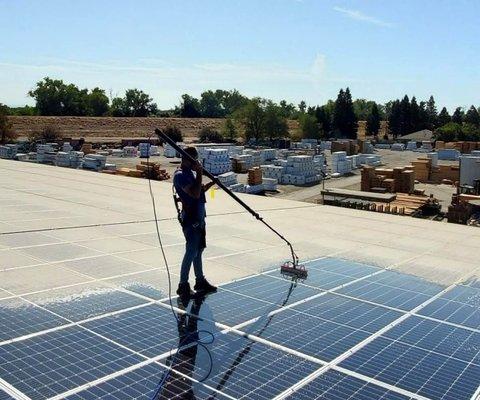 Solar Panel Cleaning Before & After ASF Clean Team Difference