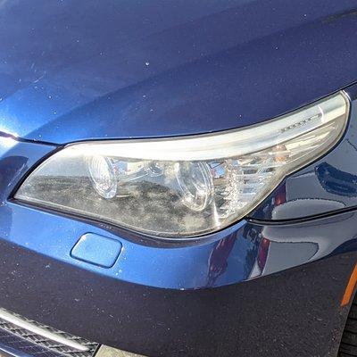 Mr. Detail's results. They said they tried to fix it but it was impossible because the UV damage goes all the way through.