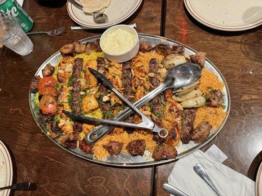 Large family style platter. 10000% delicious !!!!