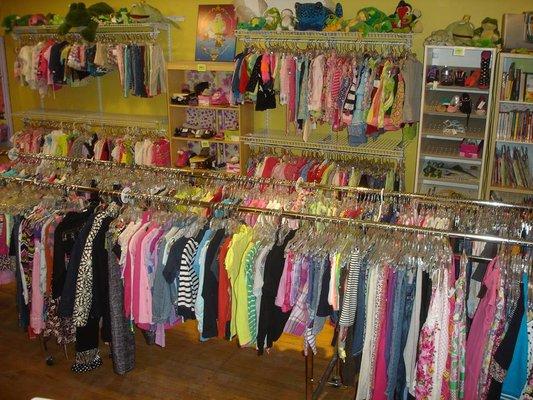 Girls gently-used clothing in sizes 0-12 arriving daily.