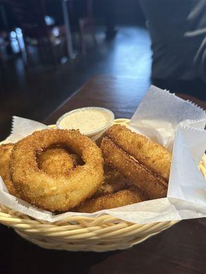 Onion rings appetizer