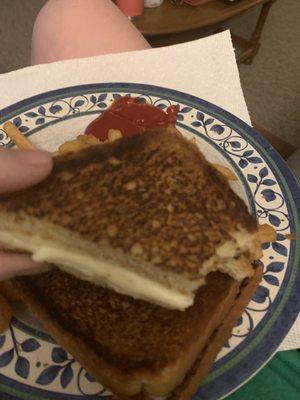 Horrible Grilled Cheese Sandwich