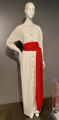 Cotton Hostess Dress with Red Sash by Claire McCardell - 1957, United States - The Museum at FIT