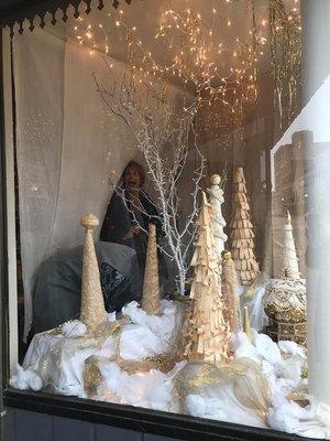 Gotta see these beautiful winter windows by Bridge of Art