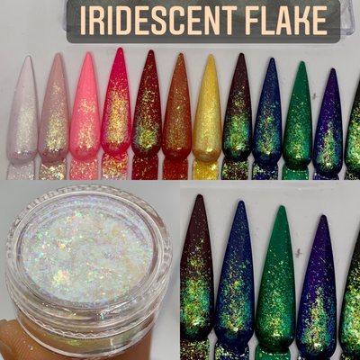 iridescent flake