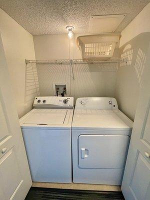 Private in-unit laundry.