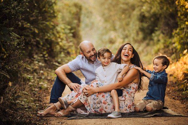 Candid and relaxed family portrait session in Marin. Nightingale Photography