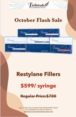 Restylane Filler Flash Sale