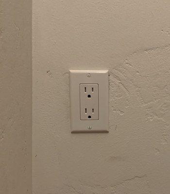 Socket installed with new circuit breaker.